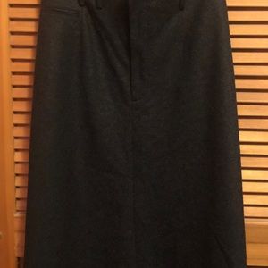 Wool skirt fully lined dark gray